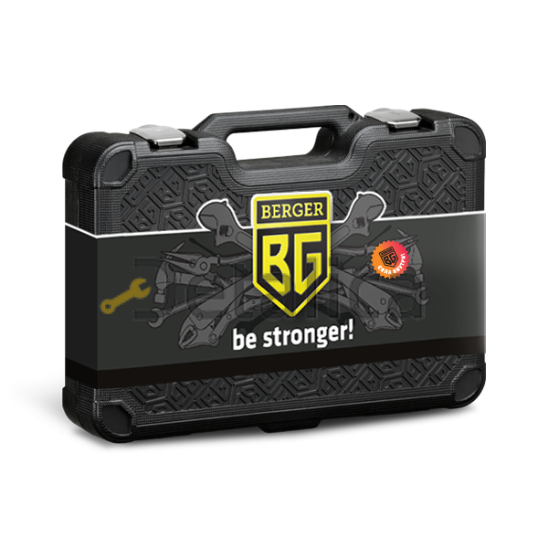 Универсальный набор инструментов 148 предмет BERGER BG148-1214 Универсальный набор инструментов 148 предмет BERGER BG148-1214