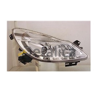 Фара левая+правая комплект тюнинг линзованная DEVIL EYES SONAR внутри хром для Опель Корса D