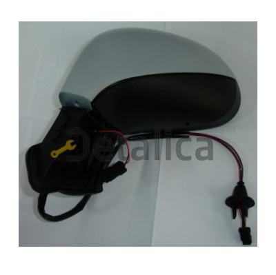 Зеркало левое 6 контактное электрическое с подогревом с указателем поворота convex грунтованное для Пежо 308 от 2007