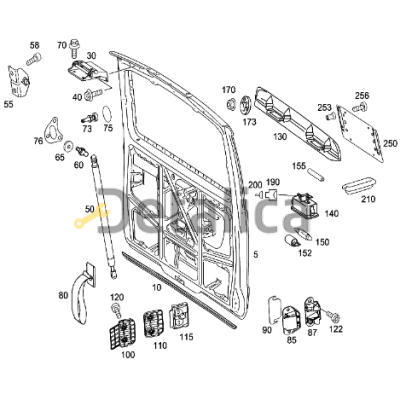 Крышка дверь багажника Мерседес W639 оригинал