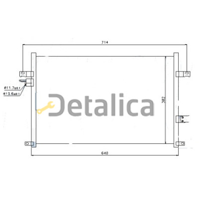 Радиатор кондиционера для Шевроле Лачетти