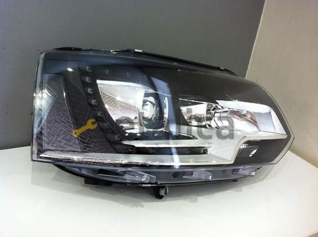 Фара правая с регулятором мотора диод Drl (ход. огни) для Фольксваген Транспортер Т5 от 2010 (Depo) ксенон DS3