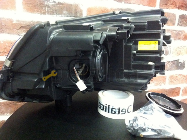 Фара правая с регулятором мотора диод Drl (ход. огни) для Фольксваген Транспортер Т5 от 2010 (Depo) ксенон DS3