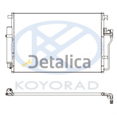 Радиатор кондиционера для Фольксваген Крафтер от 2006 (Koyo)