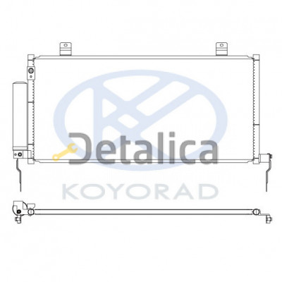 Радиатор кондиционера для митсубиси галант 9 от 2004 Koyo Япония