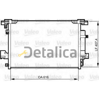 Радиатор кондиционера для Mitsubishi Lancer X Valeo Франция