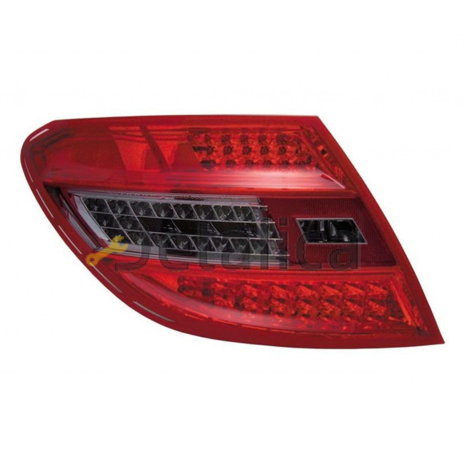 Фонарь задний внешний левый+правый комплект тюнинг полностью с диод  тонированный EAGLE EYES внутри красн-тонированный для Мерседес W204 от 2007-2011