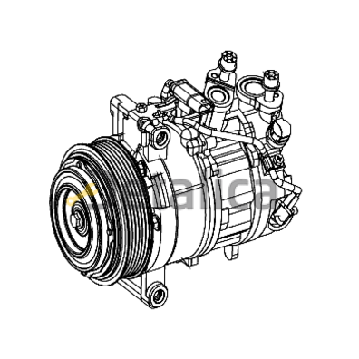 Компрессор кондиционера для Мерседес 447 оригинал