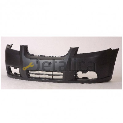 Бампер передний седан черный для Шевроле Авео Т250