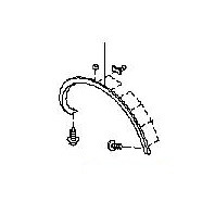 Расширитель крыла левый передний оригинал для инфинити ех35/37 от 2008