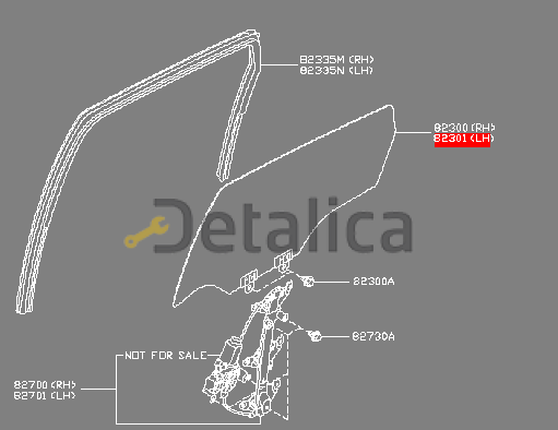 Стекло боковое задней правой двери для Ниссан Кашкай J11E оригинал рус.