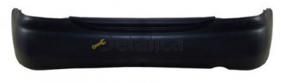 Бампер задний Митсубиси Lancer IX без отверстий под противотуманки, катафот (седан), черн (Китай)