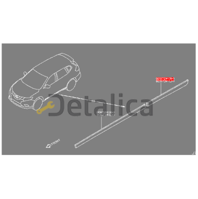 Молдинг задней правой двери нижний для Ниссан Х-Трейл Т32 оригинал