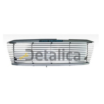 Решетка радиатора тюнинг алюминий пластик с подсветкой  хром для Тойота Ленд Крузер 100 1998-2005