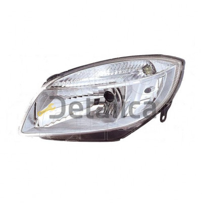 Фара левая с рег мотора для Шкода Фабия 2007-2009 (Depo)