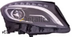 Фара для Мерседес Х156 правая линзованная с рег.мотором (ксенон), диод (DEPO)