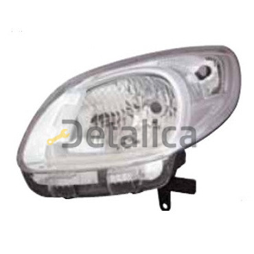 Фара левая для Рено Канго 2013 внутри хром