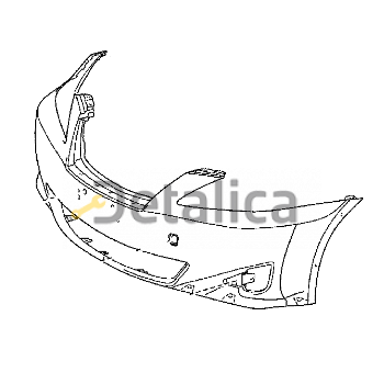 Бампер передний Lexus Is 250 с омывателями Оригинал