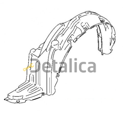 Подкрылок переднего крыла левый для Сузуки Лиана