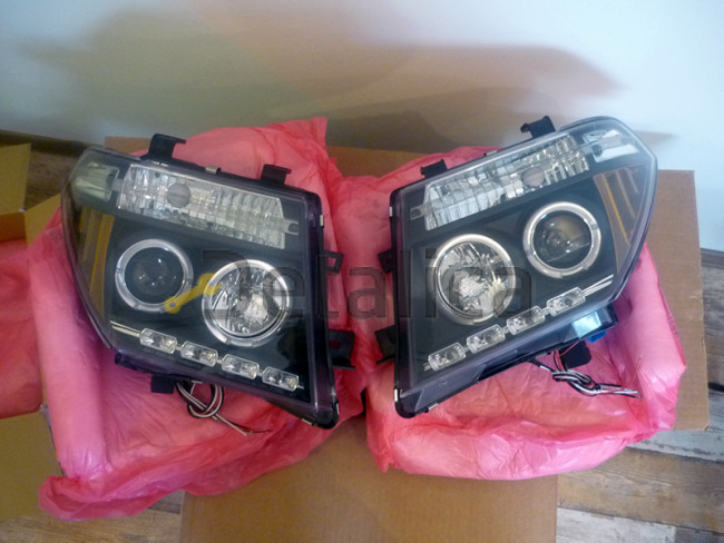 Фары комплект для Ниссан Патфайндер R51 тюнинг Devil Eyes