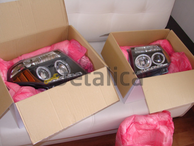 Фары комплект для Ниссан Патфайндер R51 тюнинг Devil Eyes