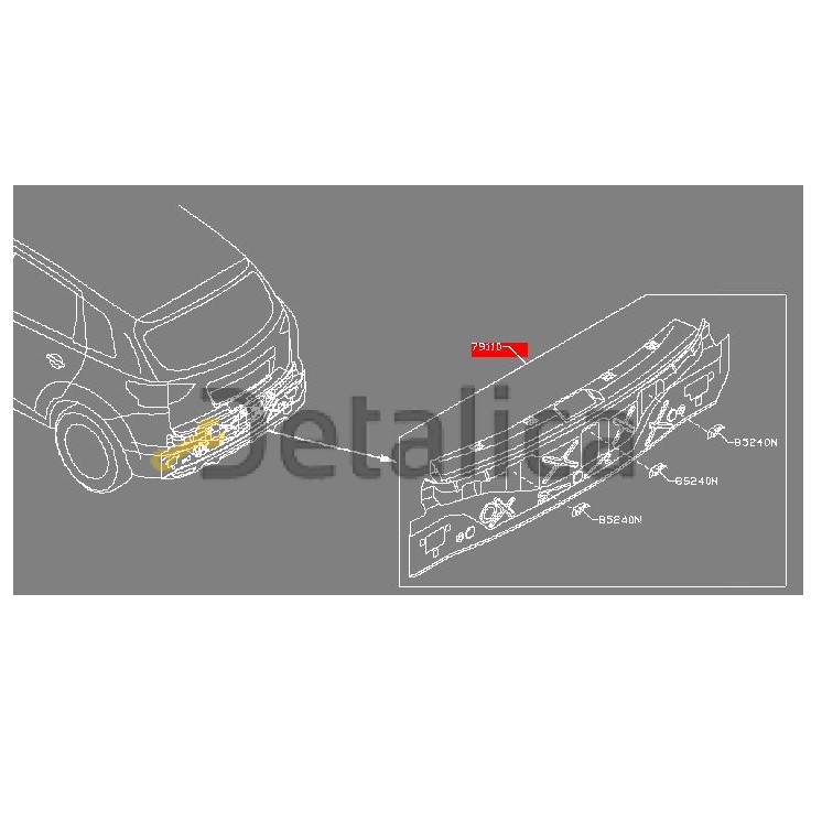 Задние панели кузова Nissan Qashqai J11 (2013-2021)