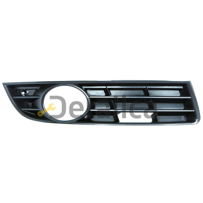 Решетка переднего бампера правая с отв под противотуманку для Фольксваген Пассат Б6 от 2005 (Depo)