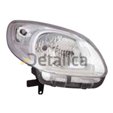 Фара правая для Рено Канго 2013 внутри хром