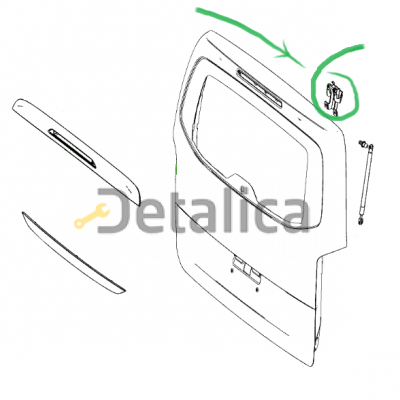 Петля задней двери правая для Мерседес 447 новая