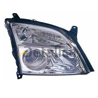 Фара правая ксенон для Опель Вектра С внутри хром xenon