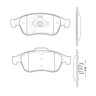 Колодки передние для Ниссан Террано D10 Blue Print