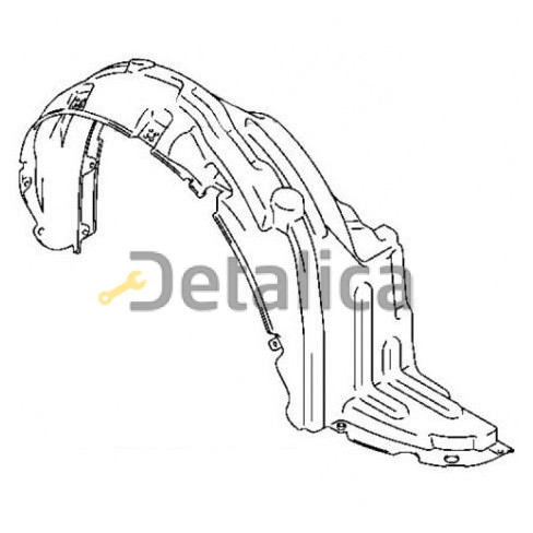 Подкрылок переднего крыла правый для Сузуки Лиана