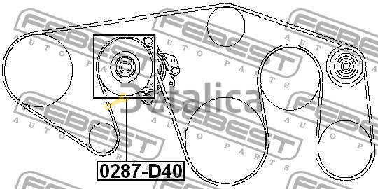 Ролик натяжной приводного ремня для Ниссан Патрол Y62 Ролик натяжной приводного ремня для Ниссан Патрол Y62