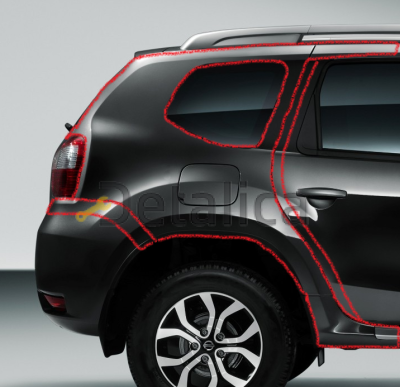 Крыло заднее правое для Ниссан Террано D10 оригинал