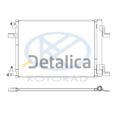 Радиатор кондиционера для Шевроле Круз KOYO