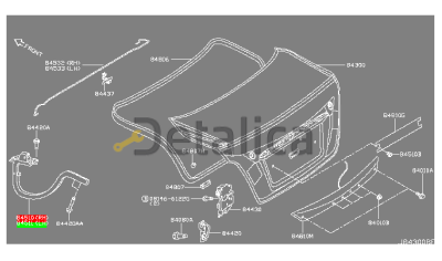 Петля крышки багажника правая для Ниссан Теана L33 оригинал