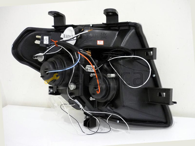 Фары комплект для Ниссан Патфайндер R51 тюнинг Junyan внутри чёрная