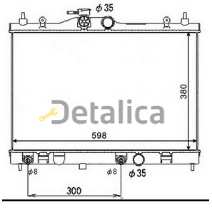 Радиатор охлаждения для Ниссан Тиида AT Китай