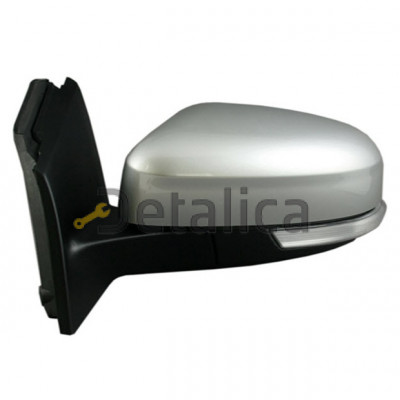 Зеркало левое электрическое с подогревом указатель поворота автоскладывающееся подсветка 8 конт aspherical грунт для форд фокус от 2011