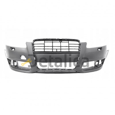 Бампер передний с отв под омыватели фар для Ауди А6 С6 от 2008 - 2010 (Китай) грунт