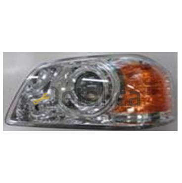 Фара левая с регулятором мотора указатель поворота желтый для Киа Маджентис от 2003 до 2006 (Depo)