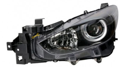 Mazda 3 фара лев с рег. мотор внутри черн (depo) Mazda 3 фара лев с рег. мотор внутри черн (depo)