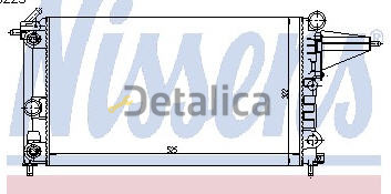 OPEL VECTRA радиатор охлажден (nissens) (nrf) (geri) 
