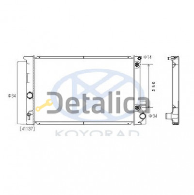 Радиатор охлаждения для Тойота Королла Е150 АТ Luzar Россия
