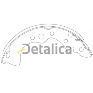 Колодки задние для Ниссан Террано D10 передний привод Amiwa Корея