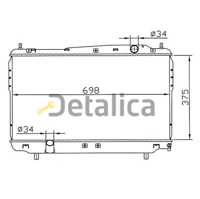Радиатор охлаждения для Шевроле Эпика 1.8 2.0 2.5 МТ