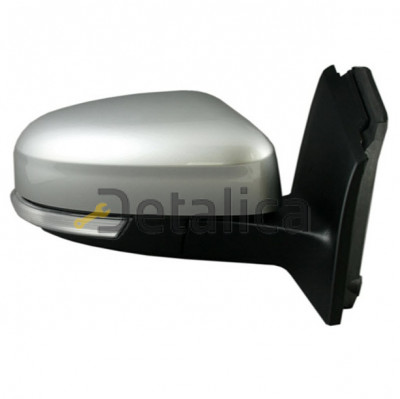 Зеркало правое электрическое с подогревом указатель поворота автоскладывающееся подсветка 10 конт  датчик температуры aspherical грунт для форд фокус от 2011