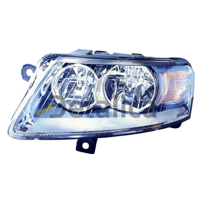 Фара левая под корректор для Ауди А6 от 2004 (Depo)