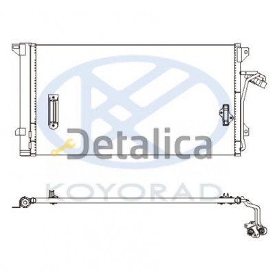 Радиатор кондиционера для Ауди Q7 от 2006 (Koyo)