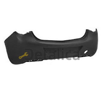 Бампер задний Опель Астра J без отверстий под парктроники API